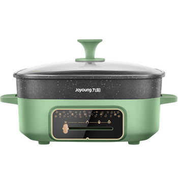 九阳(joyoung)多用途锅家用电火锅6l大容量多功能蒸煮烤涮一体电煮锅