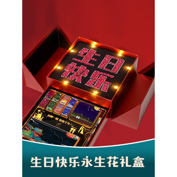 永生花星光礼盒-生日快乐