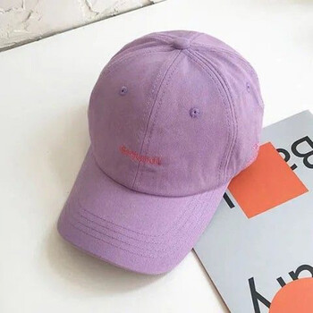 字母刺绣街头棒球帽男夏季出游鸭舌帽wygroundi紫色均码可调节5260cm