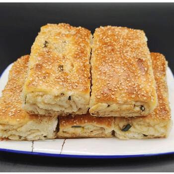 土特产正宗牙子锅盔猪油锅盔天门纯手工锅盔 9个伢子锅盔[保鲜发货]