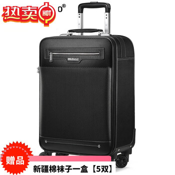 软箱男商务行李箱时尚旅行登机密码箱 黑色 16英寸横款【图片 价格