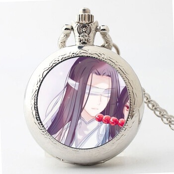 魔道祖师项链怀表魏无羡蓝忘机卡通动漫周边石英表做照片 晓星尘