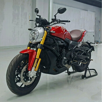 摩托车大排量复古街车太子巡航大排量机车 红色