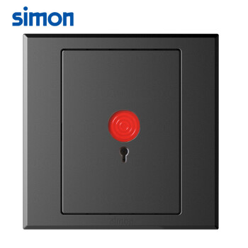 SIMON西蒙紧急报警开关面板86型暗装E3系列呼叫开关按钮305901荧光灰色
