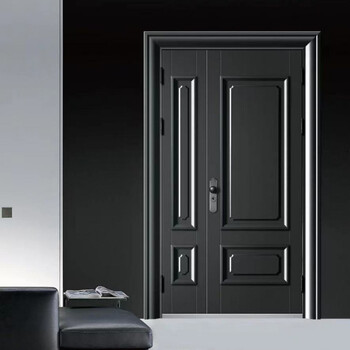 甲级子母门现代款子母门甲级防盗门智能门子母进户门 子母门外左开 指