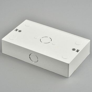 明装白色双86底盒146型明盒暗装金色接线盒暗盒开关灰色黑色底盒146