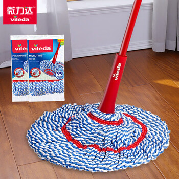 微力达2023新款自拧水拖把免手洗懒人家用旋转吸水墩布自拧干挤水地拖
