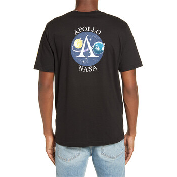 nasa宇航员美式潮流 美国阿波罗登月夏季新款短袖t恤男纯棉打底衫