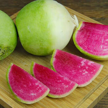 新鲜心里美萝卜满堂红萝卜山东水果萝卜绿皮红心花心萝卜现拔速发