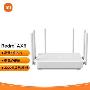 Redmi ·AX6 3000M ͨ6˴ WIFI6 5G˫Ƶ Ϸ· ߼ôǽ С·