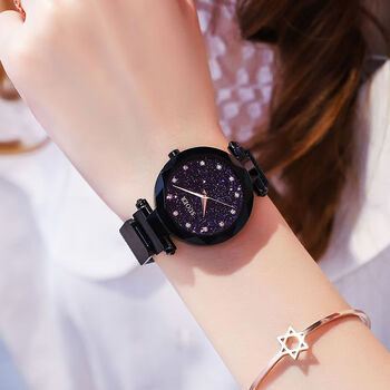索尔星空手表女士时尚潮流防水同款抖音网红2018新款韩版简约女表学生