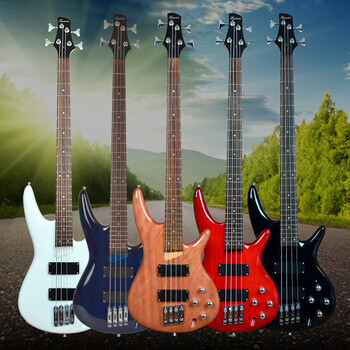 倾时超薄 pw电贝司 四弦电贝斯24品低音贝斯专业级 原木色