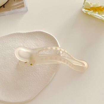 邦克磨砂横夹一字夹大号鸭嘴夹子头饰鲨鱼夹女夏季后脑勺发卡抓夹发夹