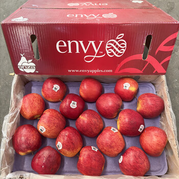 教蔬鲜生现货美国进口envy爱妃苹果16个礼盒装脆甜多汁大果同城新鲜5