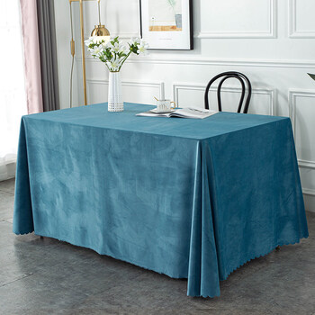 2022新款会议桌台布高品质荷兰绒会议桌布长方形办公室展会活动台布