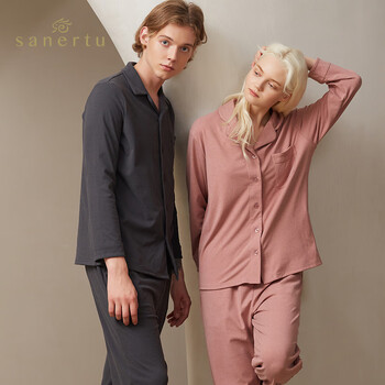 三耳兔2021年秋冬新品睡衣女士春秋双面磨毛轻柔暖绒情侣家居服长袖