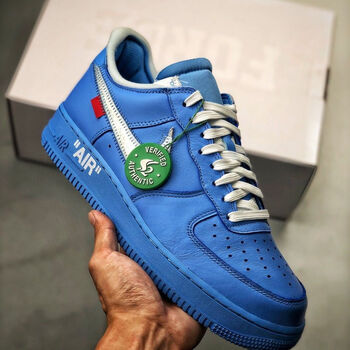 ow x af1"mca" 蓝色艺术馆空军一号联名男女板鞋 41