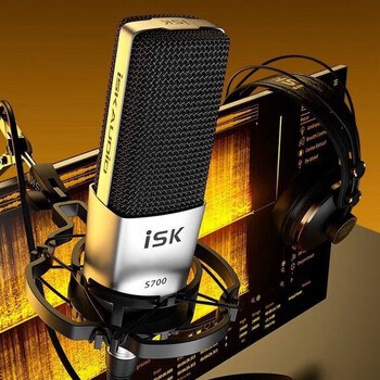 isks700防伪可查询免电源麦克风5v供电喊麦主播直播话筒官方标配防伪