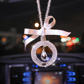 唯美水晶汽车挂件车内吊饰女网红女生车载吊坠饰品后视镜挂饰 水晶之