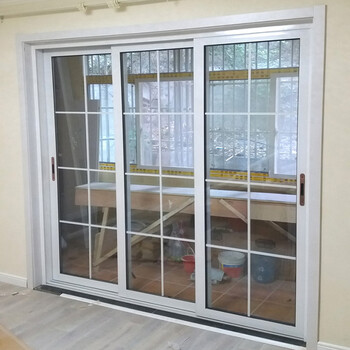 定制阳台三联动移门厨房三连动推拉门吊轨隔断玻璃卫生间铝镁合金