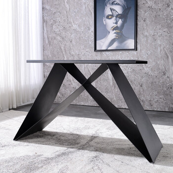 定制铁架定制焊定做桌腿支架圆桌铁艺岩板大桌子桌脚餐桌腿桌架桌子腿