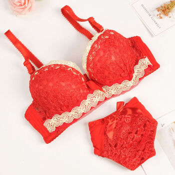 涵茳影日系高中内衣女学生内衣文胸套装小胸蕾丝少女内衣女韩版胸罩