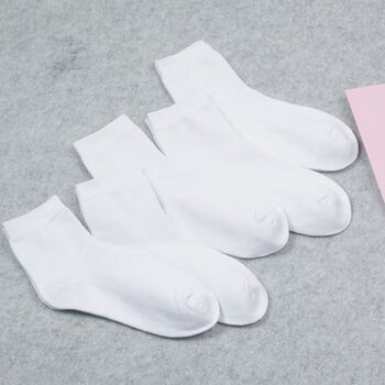 袜秋冬款保暖ins潮流百搭女学生日系长袜女纯白款拍两件共发20双处理