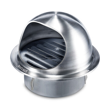 风来道 304不锈钢风帽外墙通风出风口新风排风口油烟机防风排气罩 304