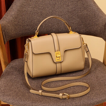 真皮女包手提包女气质妈妈包百搭单肩斜挎包女士大容量休闲小方包