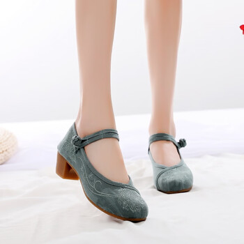 书美人suumeerell老北京布鞋女复古中国风配旗袍的鞋茶服高跟古风汉服