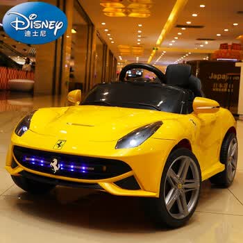 迪士尼disney婴幼儿童电动车四轮汽车男女小孩带遥控摇摆玩具车可坐人