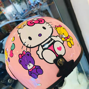 电动车头盔男女士可爱夏季轻便成人电瓶车四季通用半盔防晒安全帽粉色