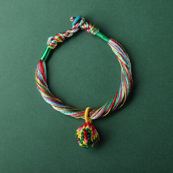 端午节五彩绳手链手工编织手绳小粽子宝宝儿童婴儿男女五彩线饰品男