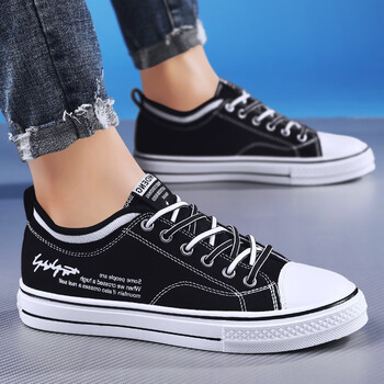 威少库里男鞋秋冬季新款板鞋男士休闲鞋运动户外帆布鞋韩版潮流男生m