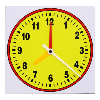 【苏育】彩色钟面磁贴黄钟表磁性贴带磁性指针可拆卸磁性软黑板磁吸附