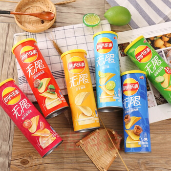 乐事薯片罐装 乐事罐装90g薯片零食青柠青瓜原味马铃薯土豆片休闲食品