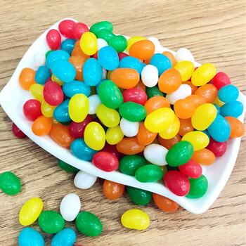 宜享健康糖果5斤吉利贝豆彩虹糖彩色糖豆水果软糖橡皮糖婚庆喜糖散装1