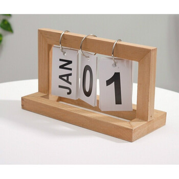 创意个性办公室书房日历台历万年历ins简约现代风格小摆件书桌电脑桌