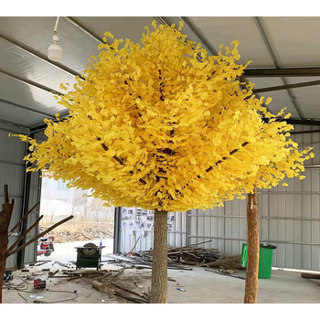仿真银杏树大型仿真植物假树室内外大厅银杏仿真树网红造景树 【延伸