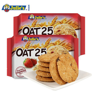 茱蒂丝茱蒂丝julies草莓燕麦饼干200克25克8包2