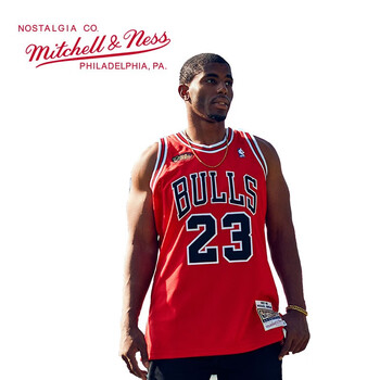 mn乔丹复古球衣98年总决赛赛季au球员版nba公牛队红色23号篮球服腾讯