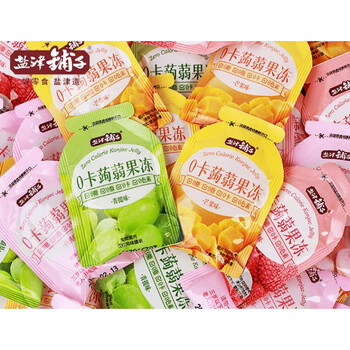 盐津铺子蒟蒻果冻 多口味即食小包装吸吸冻果冻开袋即食休闲零食品