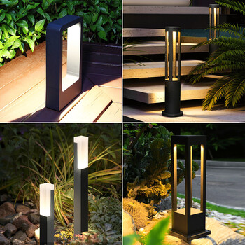 揭光太阳能庭院灯草坪灯led现代简约别墅花园景观路灯户外防水草地灯