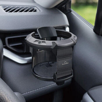 yac车载水杯架汽车空调出风口饮料架奶茶杯托烟灰缸多功能带挂钩固定