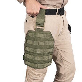 出众者spanker战术腿挂绑腿包模块组合molle腿挂板枪套挂件包烟绿rgn