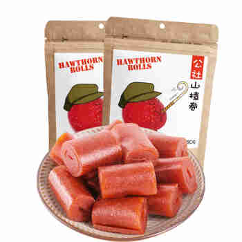沂蒙公社山楂卷280g*2袋山楂果脯蜜饯休闲零食