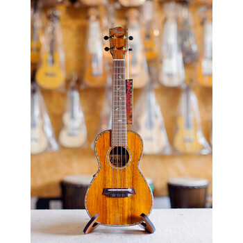 ohanack370g全单板夏威夷相思木尤克里里koa旗舰款手工ukulele电箱21