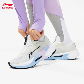 李宁烈骏7 v2跑步鞋女鞋42科技轻量缓震网面透气回弹稳定专业跑鞋