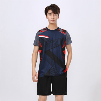 店长力荐羽毛球服套装男女速干羽毛球衣训练服短袖羽毛球上衣团购diy