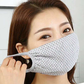 细爵冬季莫代尔棉口罩加厚防寒保暖可洗透气女款加大骑行防风面罩灰色